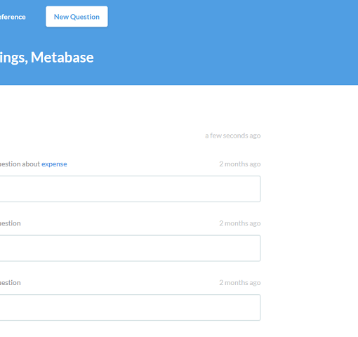 Metabase Interface
